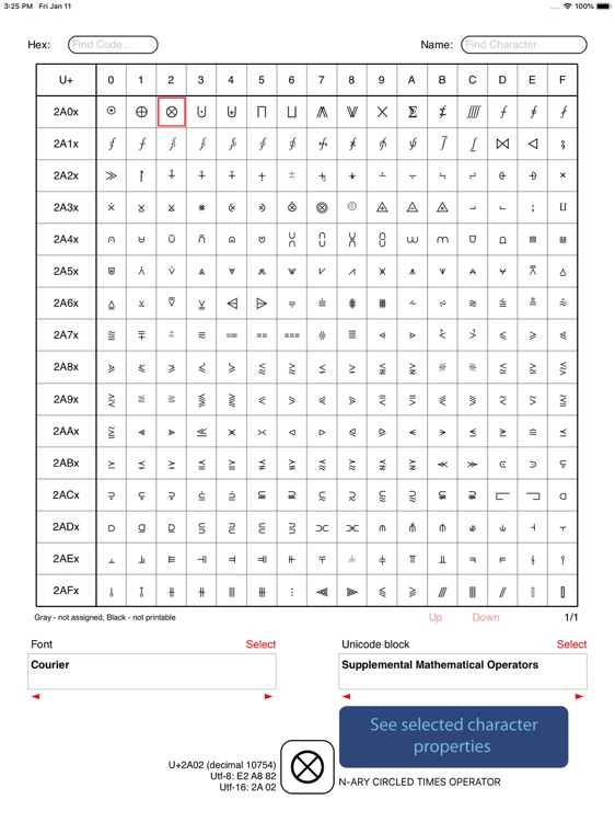 Unicode Developer Font Viewer screenshot-3