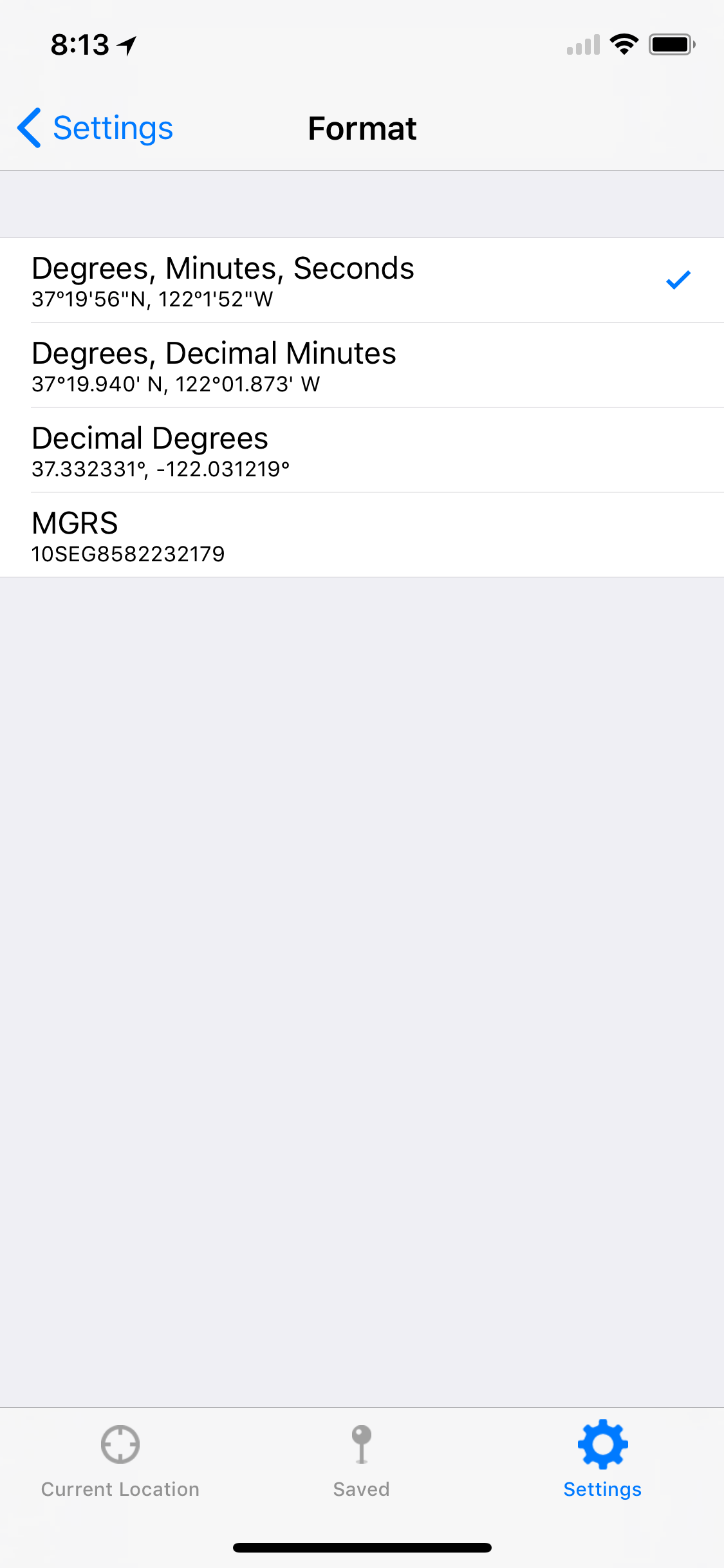 Current Altitude