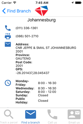 South African Post Office screenshot 4