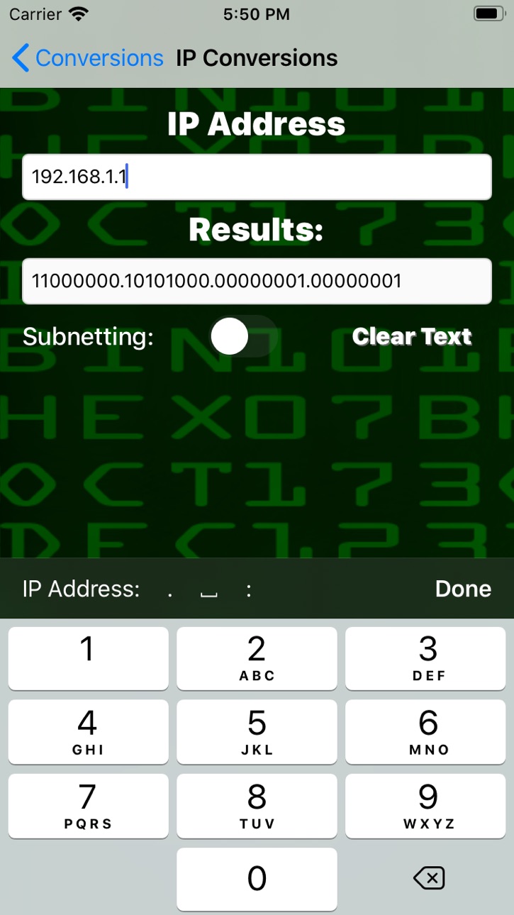 iPhone screenshot