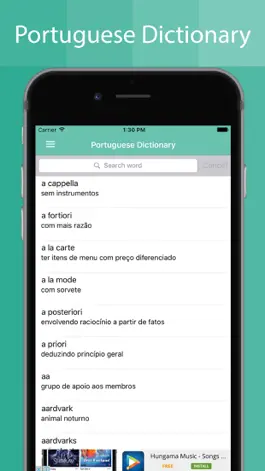 Game screenshot Portuguese Dictionary Offline apk
