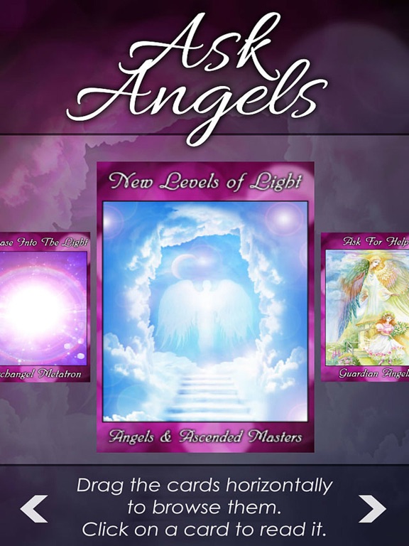 Ask Angels Oracle Cards iPad screenshot 4 - Lifestyle app