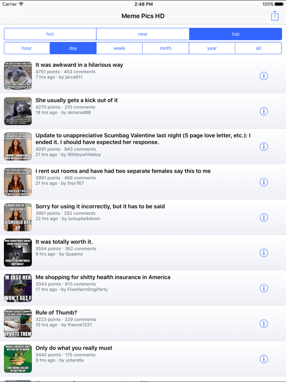 Screenshot #2 for Meme Pics HD