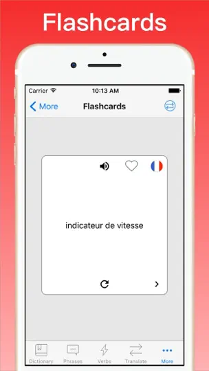 Capture d'écran de Traducteur Anglais Français + sur iPhone 7