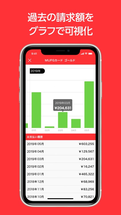 請求額・ポイント残高かんたん確認アプリ　三菱UFJニコス screenshot-5