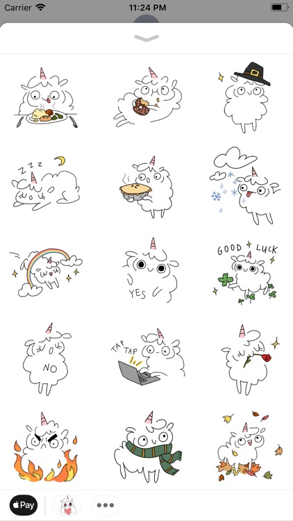 Fluffcorn Animated Stickers