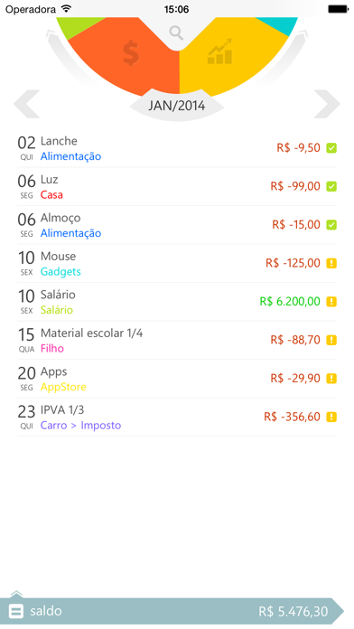 Screenshot #1 pour Money Care - Finanças Pessoais