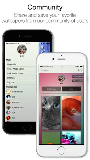Скриншот Wallpapers HD + Backgrounds на iPhone 4