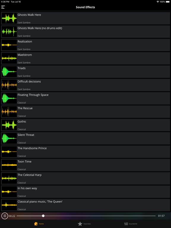 Sound Effects HD: Sounds&Audio iPad screenshot 5 - Entertainment app