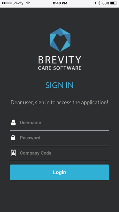 Brevity Care Software Screenshot