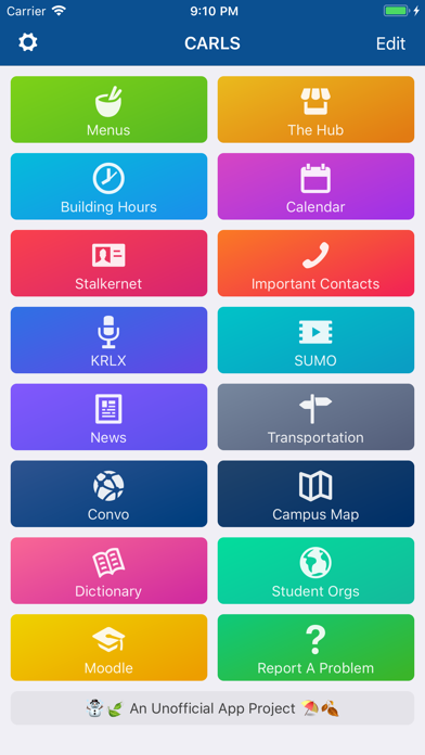 CARLS: Carleton in your pocket iPhone screenshot 1 - Education app