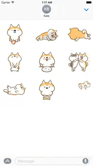 animated shiba inu dog sticker iphone screenshot 2