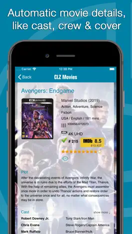 Game screenshot CLZ Movies - Movie Database apk