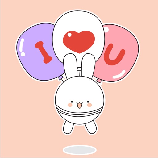 Rabbit Couple Animated app icon