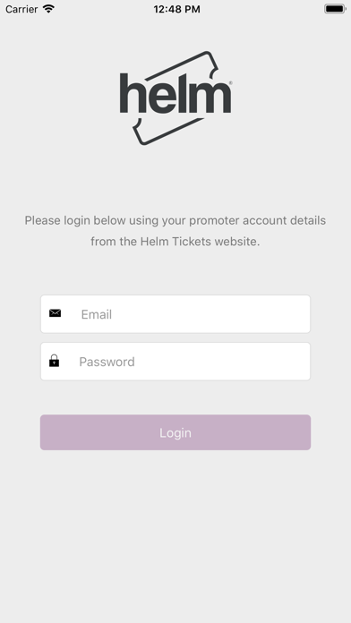 Helm Tickets Screenshot