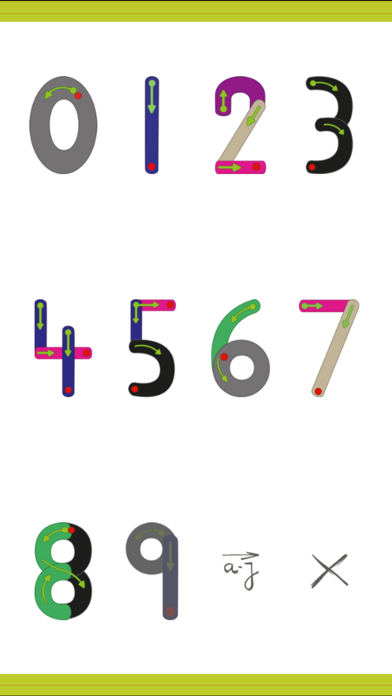 I learn writing numbers Screenshot