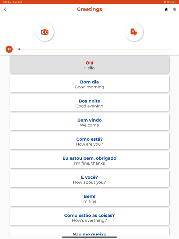 Screenshot #6 pour Portugais ー Écouter et Parler