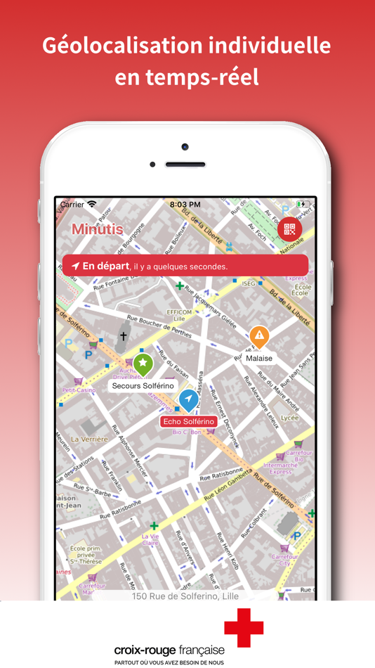 #1. Minutis Mobile (iOS) 由: Croix-Rouge française