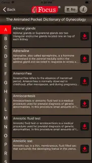 gynecology dictionary iphone screenshot 2