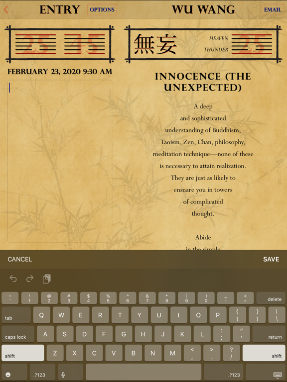 Wei Wu Wei Ching iPad screenshot 8 - Lifestyle app