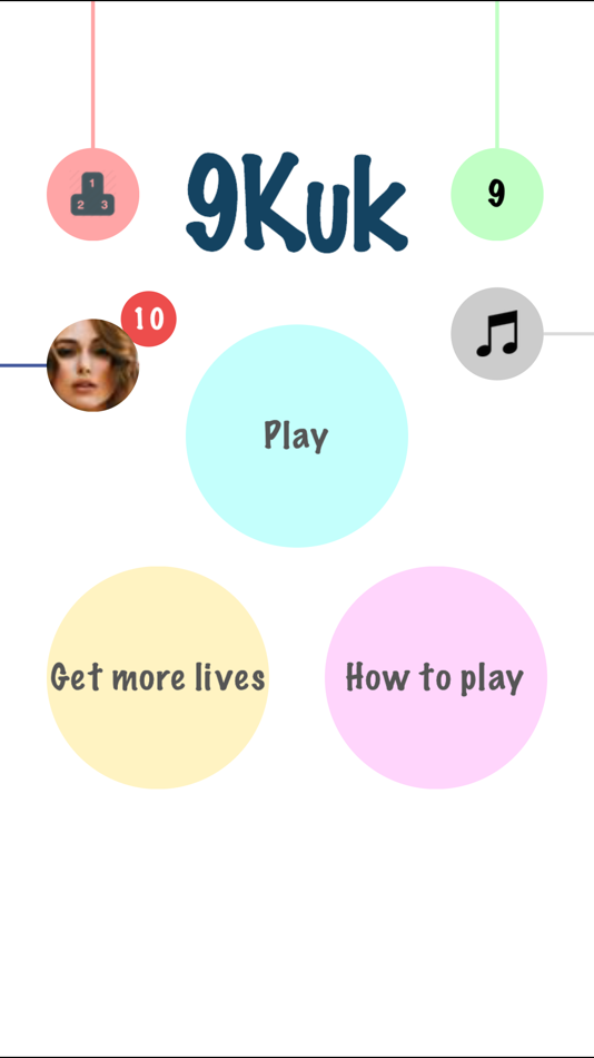 #1. 9Kuk - tricky puzzle game (iOS) 来自: Abhay Vala