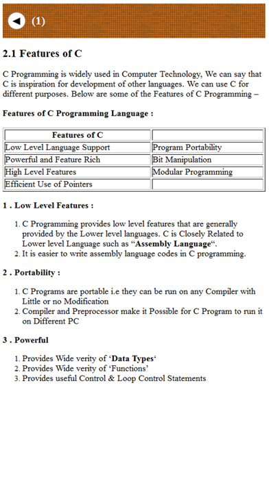 Learn C Programming Screenshot