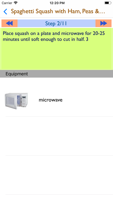 Recipes for Bachelors Screenshot