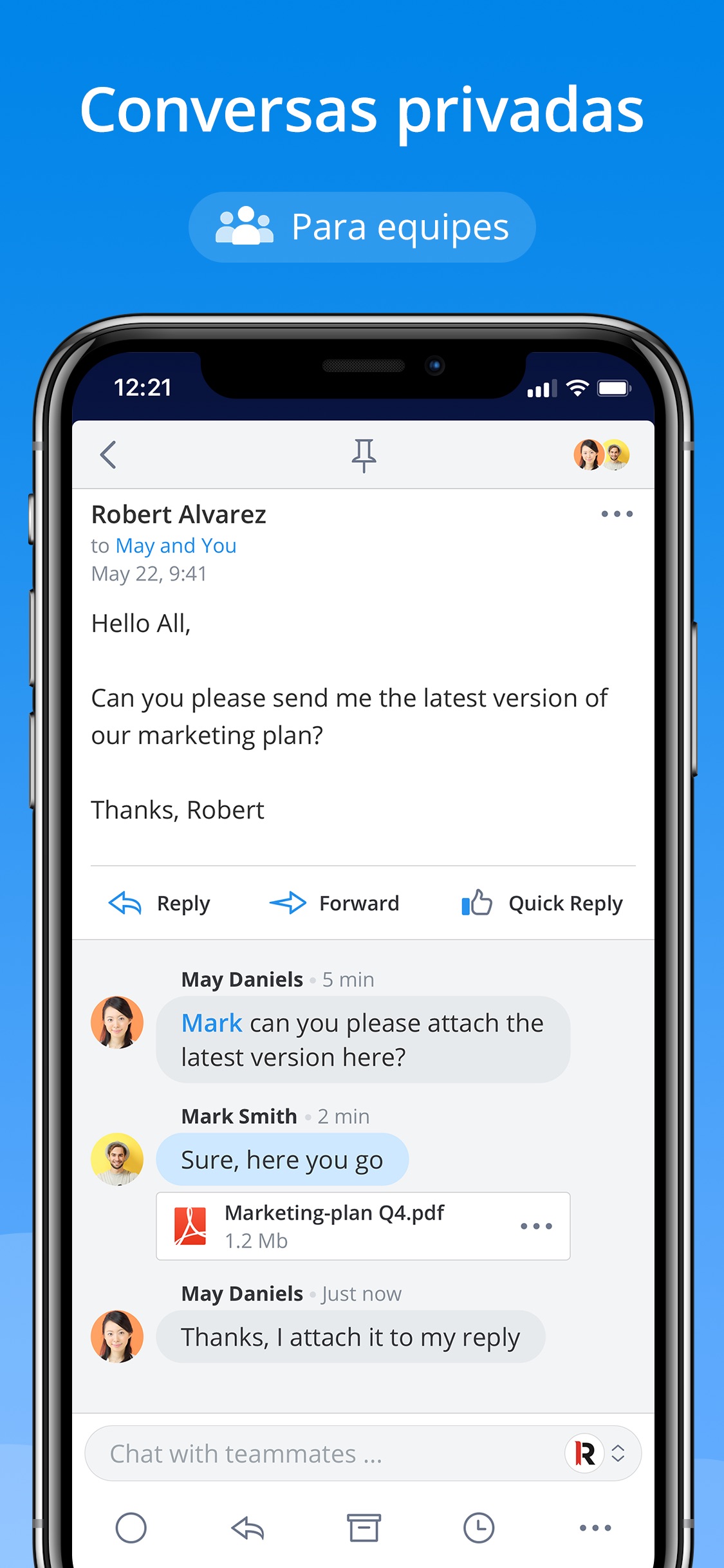 Screenshot do app Spark - Email App da Readdle