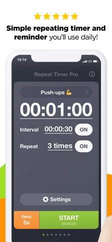 Repeat Timer Pro: Countdownのおすすめ画像2