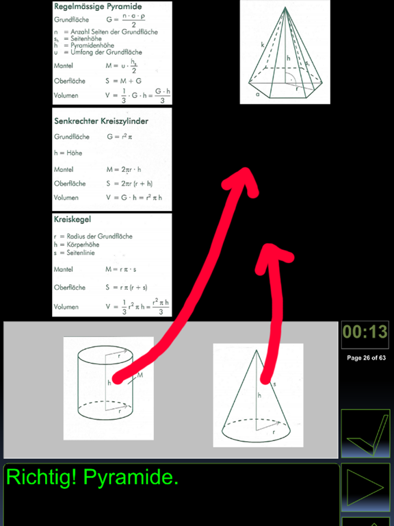 iGeometrie 1 Quiz deutsch iPad screenshot
