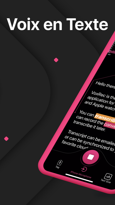 Screenshot #1 pour Transcription Vocale - VoxRec