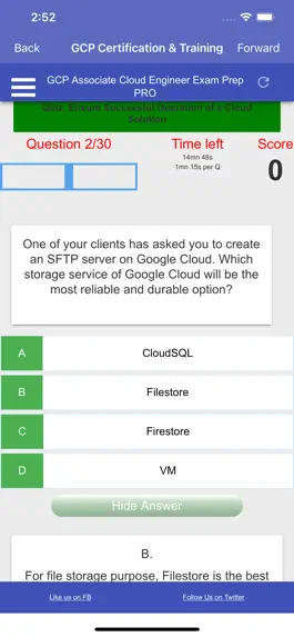 Game screenshot GCP Assoc. Cloud Engineer PRO apk