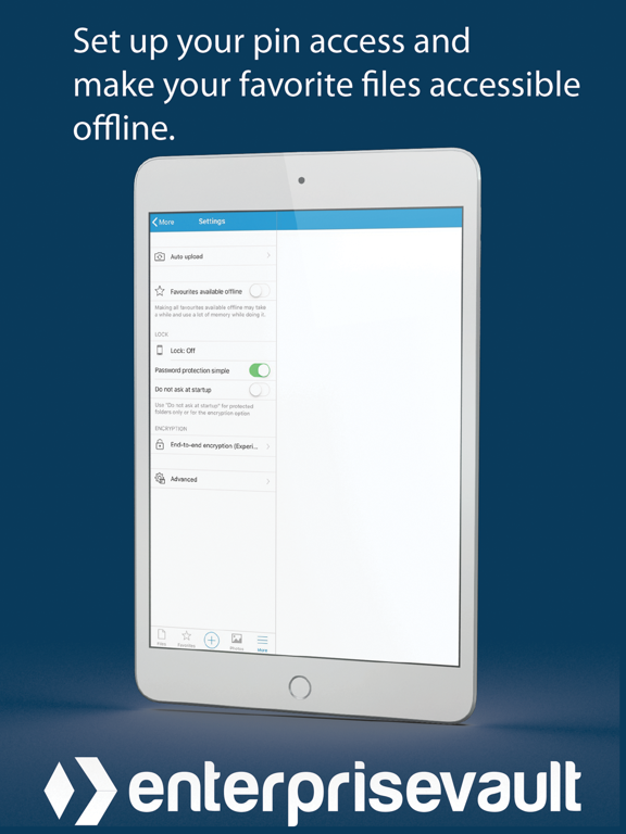 Enterprise Vault iPad screenshot 7 - Business app