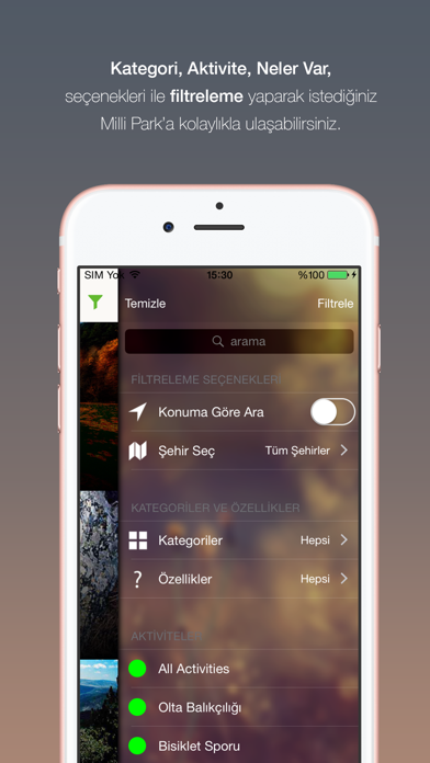 Milli Parklar Screenshot
