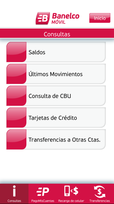 Banelco MÓVIL Screenshot
