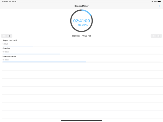 Screenshot #4 pour Streaks&Timer
