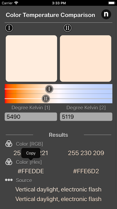 Color Temperature Comparison screenshot 4