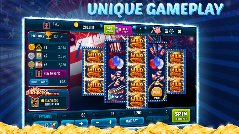 #1. Independence Spin Slots (iOS) 由: Duksel