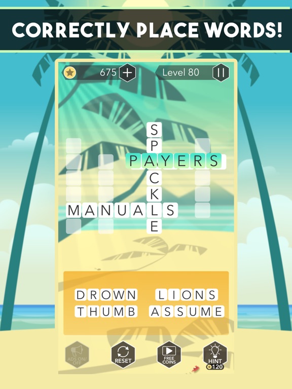 Screenshot #5 pour Word Tropics: Crossword Games