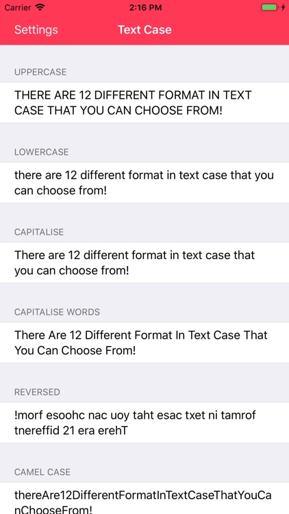 Text Case
