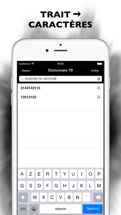 Screenshot #2 pour Dictionnaire Trait/T9