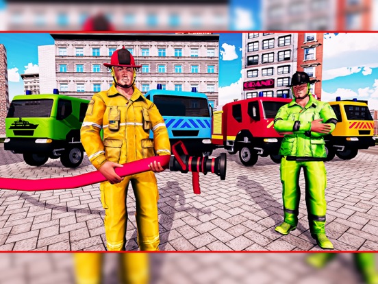 Screenshot #5 pour Feu Camion département Jeux 3D
