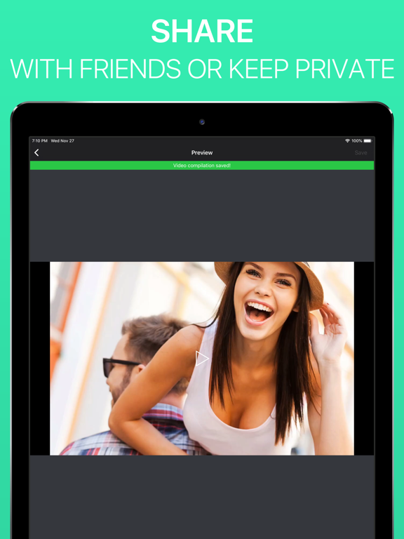 Clip - One Second Videos iPad screenshot 4 - Photo & Video app