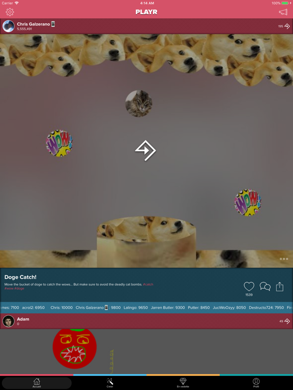 Screenshot #4 pour Playr - Faire des jeux