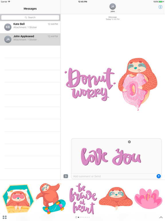 Screenshot #4 pour Pepe the Slow Sloth - Stickers