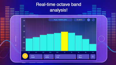 Audio Spectrum Analyzer dB RTA Screenshot