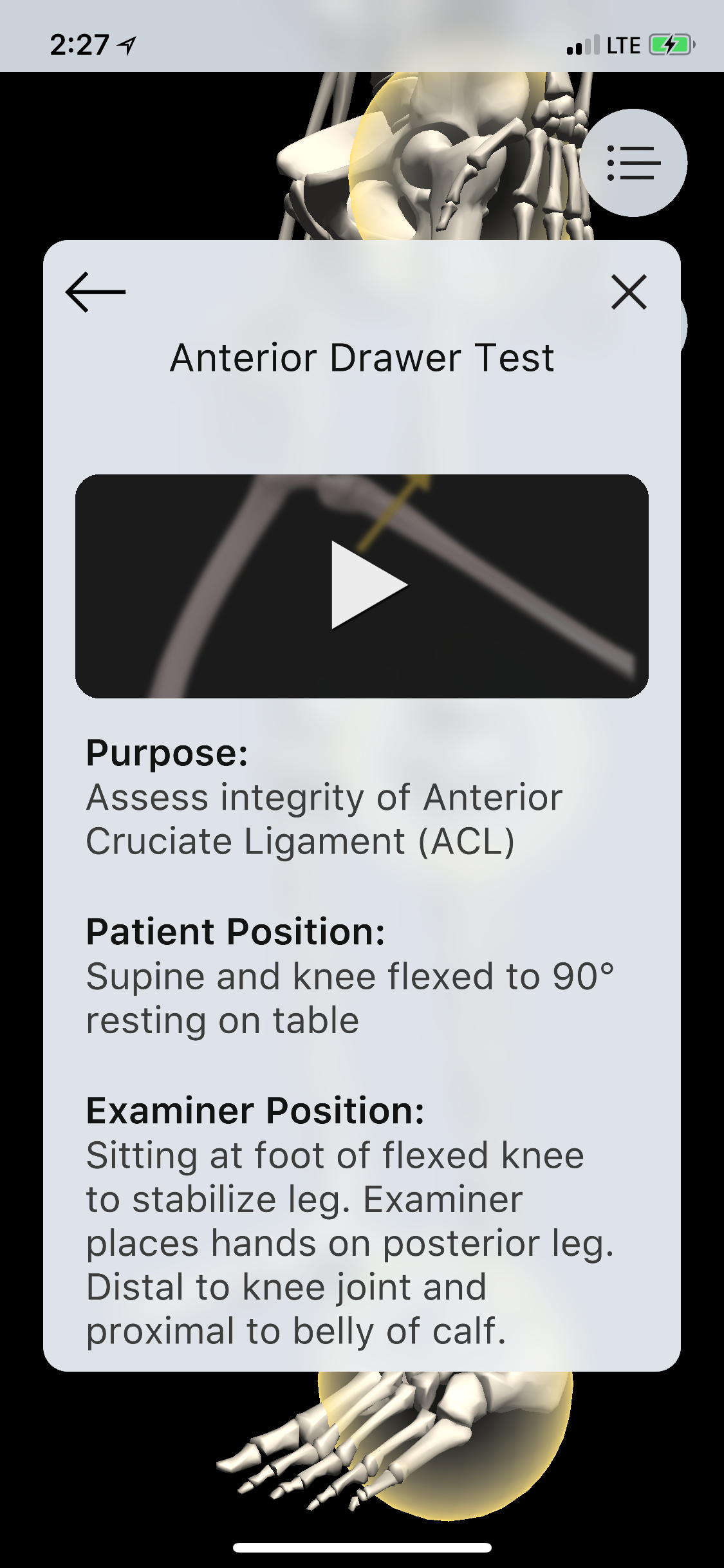 LE Special Tests Pro Consult screenshot 3