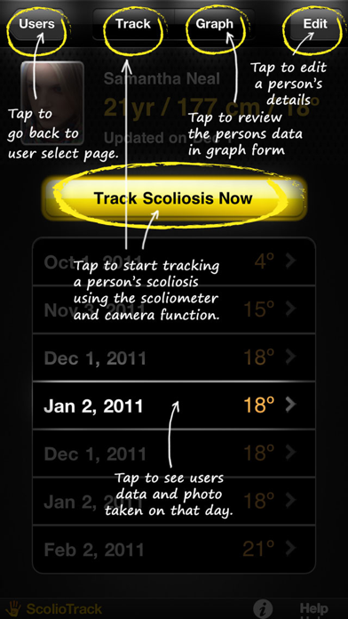 ScolioTrack Screenshot