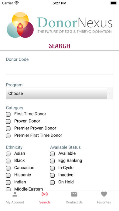 Donor Nexus Screenshot