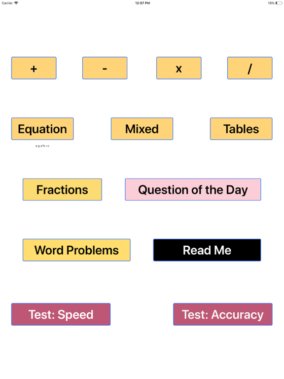 Maths A Day iPad screenshot 1 - Education app